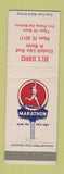 Matchbook Cover - Marathon oil gas Del's