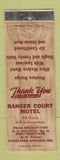 Matchbook Cover - Ranger Court Motel Excelsior Springs MO WORN
