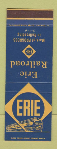 Matchbook Cover - Erie Railroad
