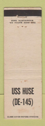 Matchbook Cover - USS Huse DE145 Military WEAR