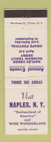 Matchbook Cover - Naples NY Tourism Grape Festival Trout Derby