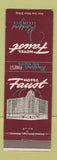 Matchbook Cover - Hotel Faust Rockford IL