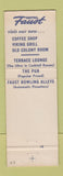 Matchbook Cover - Hotel Faust Rockford IL