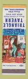 Matchbook Cover - Triangle Tavern Hagerstown IN hillbilly