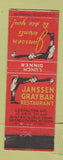 Matchbook Cover - Janssen Graybar Restaurant New York City WEAR