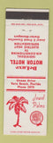 Matchbook Cover - Jewel Palms Motor Hotel Vero Beach FL