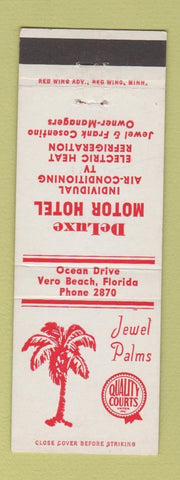 Matchbook Cover - Jewel Palms Motor Hotel Vero Beach FL
