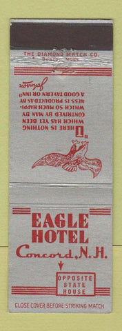 Matchbook Cover - Eagle Hotel Concord NH