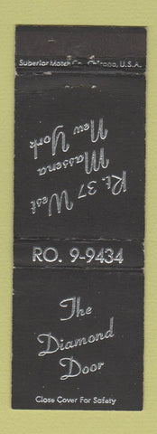 Matchbook Cover - The Diamond Door Massena NY