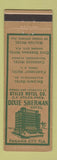 Matchbook Cover - Dixie Sherman Hotel Panama City FL
