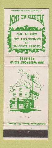 Matchbook Cover - Westport Inn Kansas City MO WEAR
