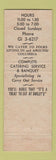Matchbook Cover - Smiley's Cafeteria Columbia MO