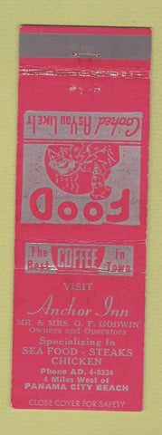 Matchbook Cover - Anchor Inn Panama City Beach FL