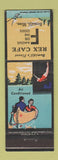 Matchbook Cover - Rex Cafe Bemidji MN girlie canoe
