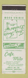 Matchbook Cover - Cafe Milo Benson AZ WEAR