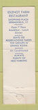 Matchbook Cover - Idlenot Farm Dary North Springfield VT Claremont Keene NH
