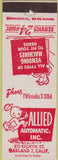Matchbook Cover - Allied Automatic Inc Oakland CA Vending