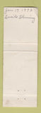 Matchbook Cover - Sunset Motel Hartford City IN WEAR