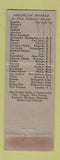Matchbook Cover - Yorktowne Hotel York PA WEAR