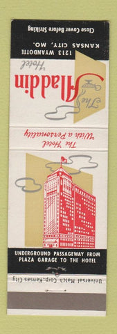Matchbook Cover - Aladdin Hotel Kansas City MO
