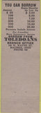 Matchbook Cover - Madison Finance Chicago?