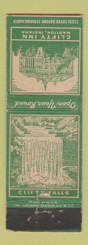 Matchbook Cover - Clifty Inn Madison IN