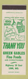 Matchbook Cover - Green Gables Fine Foods Linn MO