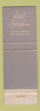 Matchbook Cover - Hotel Adolphus Dallas TX