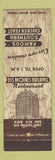 Matchbook Cover - Des Moines Building Restaurant IA