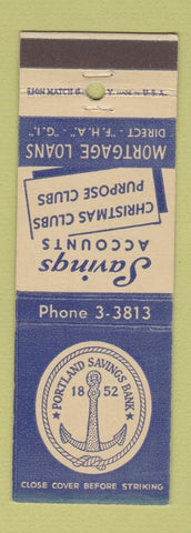 Matchbook Cover - Portland Savings Bank ME?