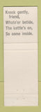 Matchbook Cover - Dora's Dining Room Rockton IL