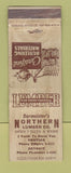 Matchbook Cover - Burmeister's Northern Lumber Detroit Pontiac MI WORN