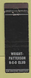 Matchbook Cover - Wright Patterson NCO Mess Black