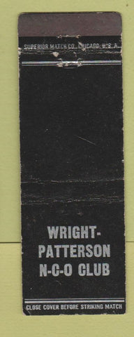 Matchbook Cover - Wright Patterson NCO Mess Black