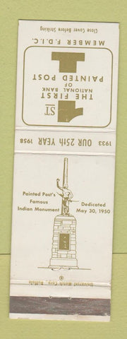 Matchbook Cover - 1st National Bank Painted Post NY 1958