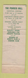 Matchbook Cover - The Powder Mill Greenville DE