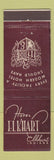 Matchbook Cover - Hotel Elkhart IN