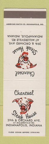 Matchbook Cover - Charcoal Steak House Indianapolis IN