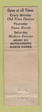 Matchbook Cover - The Woodcliff Spencer IA Nite Club WORN