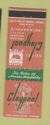 Matchbook Cover - Hotel Claypool Indianapolis IN