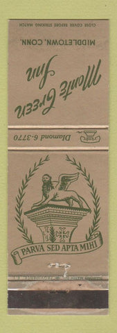 Matchbook Cover - Monte Green Inn Middletown CT WEAR