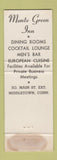 Matchbook Cover - Monte Green Inn Middletown CT WEAR