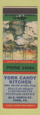 Matchbook Cover - York Candy Kitchen York PA