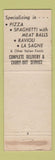Matchbook Cover - Peppino's Pizza Italian Restaurant Kansas City MO