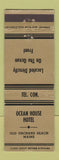 Matchbook Cover - Ocean House Hotel Old Orchard Beach ME