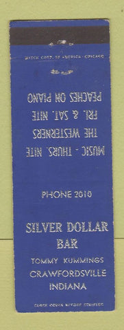 Matchbook Cover - Silver Dollar Bar Crawfordsville IN