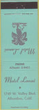 Matchbook Cover - Motel Lanai Alhambra CA