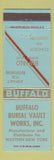Matchbook Cover - Buffalo Burial Vault NY