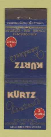 Matchbook Cover - Kurtz Furniture Company Cleveland?