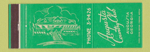 Matchbook Cover - Augusta Country Club Augusta GA